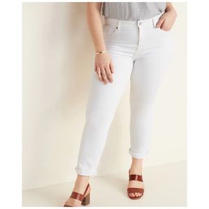 Old Navy Boyfriend Straight White Jeans